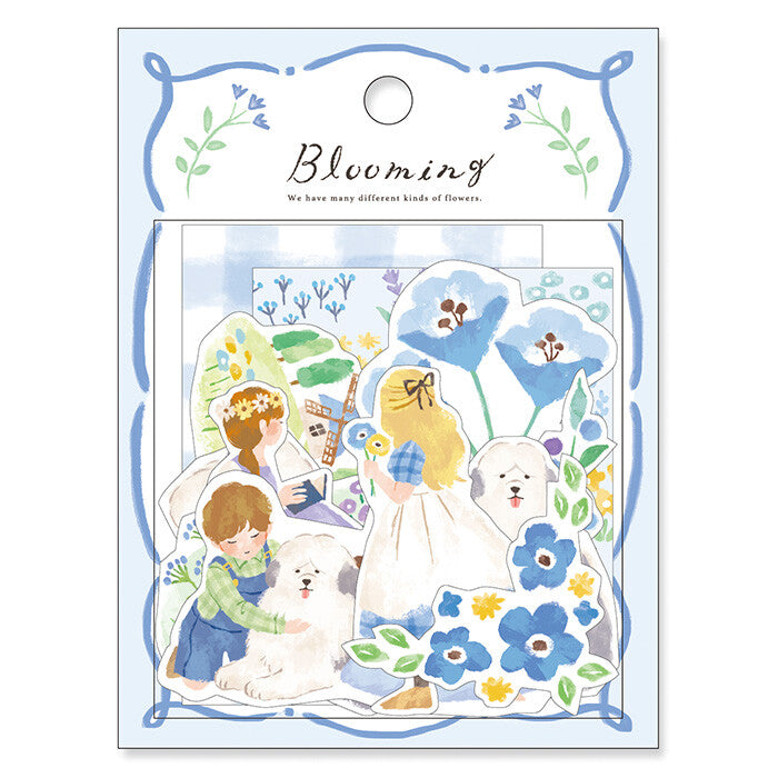 Stickers Blooming Blue