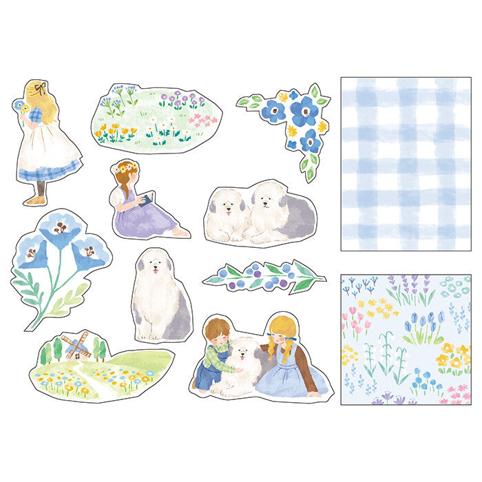 Stickers Blooming Blue