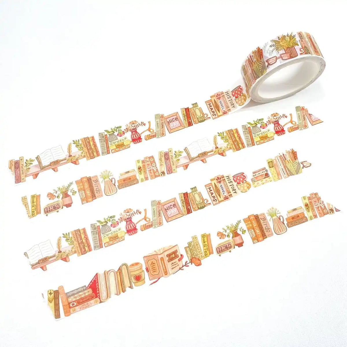 Washi Tape Bookshelf