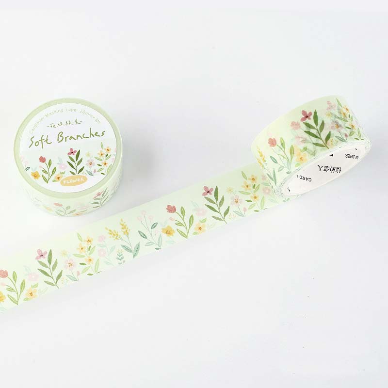 Washi Tape Breeze Carries The Floral Tidings Soft Branches