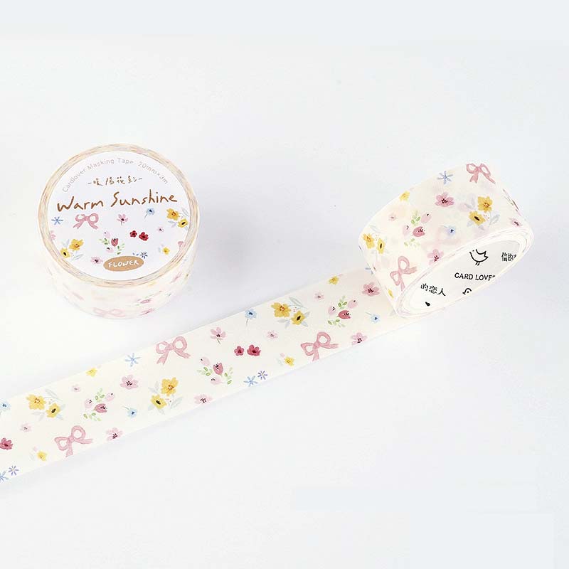 Washi Tape Breeze Carries The Floral Tidings Warm Sunshine