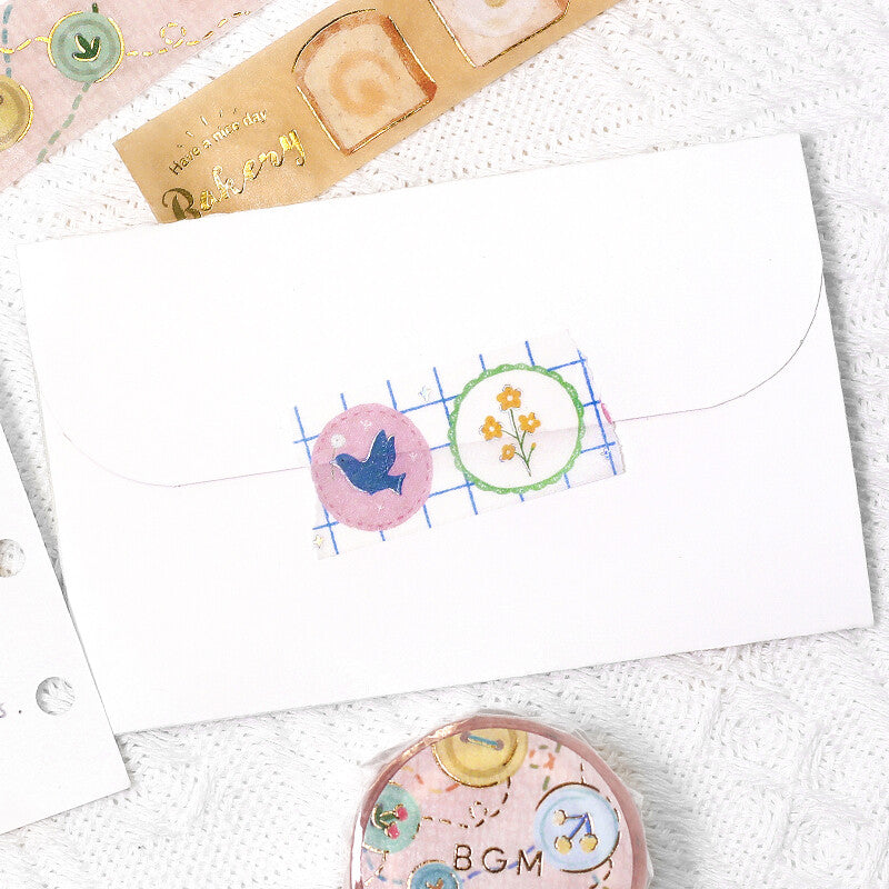 Washi Tape Foil Brooch