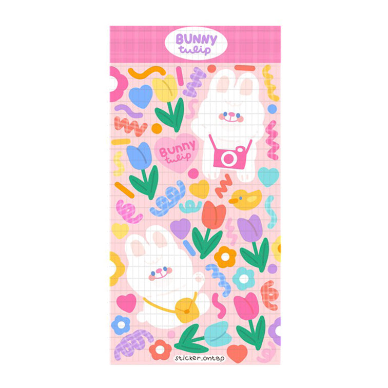 Stickers Bunny Tulip