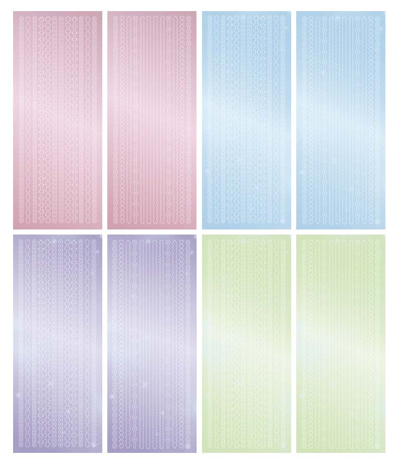 Set de Stickers Butterfly Dream Star Chain Pink Style