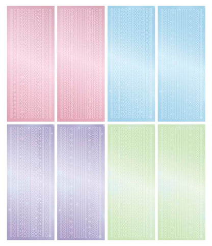 Set de Stickers Butterfly Dream Star Chain Pink Style