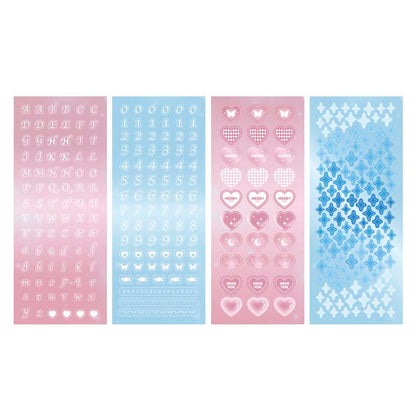 Set de Stickers Butterfly Dream Star Chain Pink Style