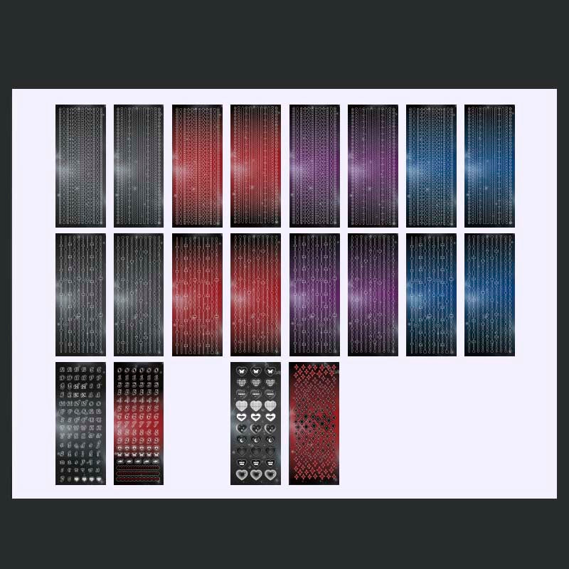 Set de Stickers Butterfly Dream Star Chain Dark Style