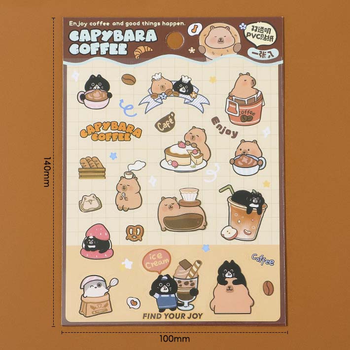 Stickers Capybara Coffee Osmanthus Latte