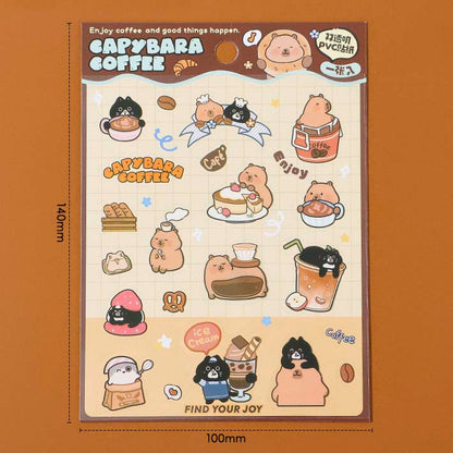 Stickers Capybara Coffee Osmanthus Latte