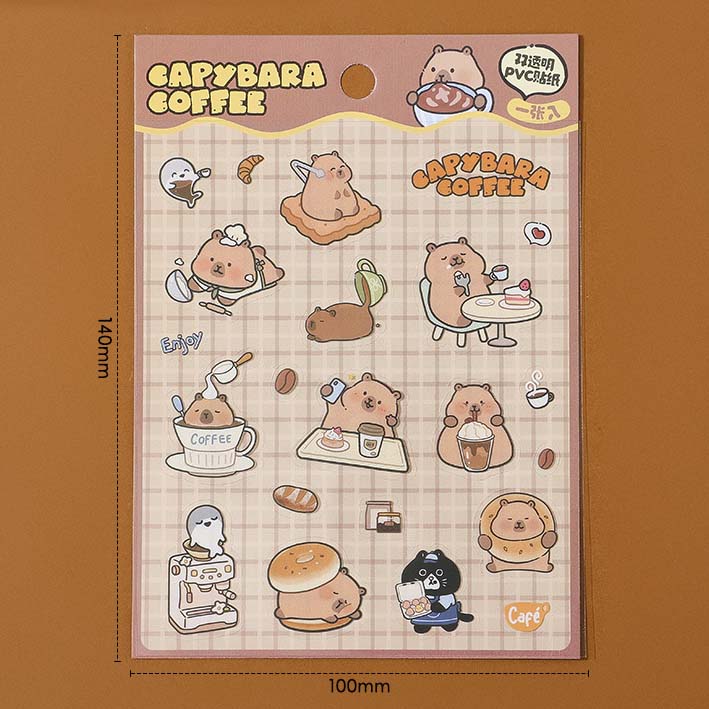 Stickers Capybara Coffee Special Drinks