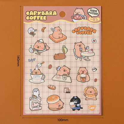 Stickers Capybara Coffee Special Drinks