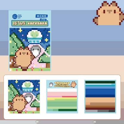 Stickers Mosaico de Números Capybara Alien Friends
