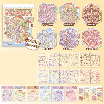 Libro de Stickers Escenario 3D Capibara Series