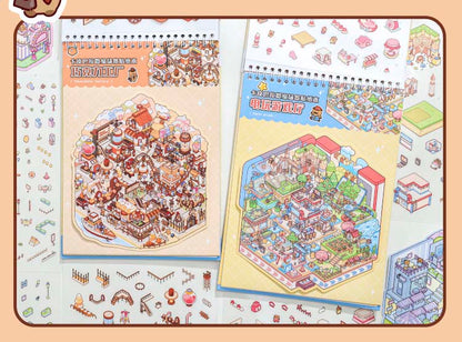 Libro de Stickers Escenario 3D Capibara Series