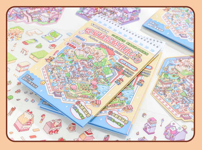 Libro de Stickers Escenario 3D Capibara Series