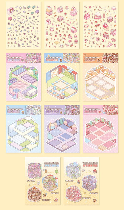 Libro de Stickers Escenario 3D Capibara Series