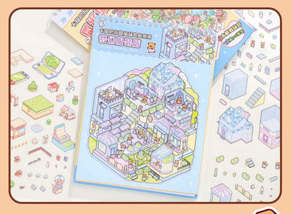 Libro de Stickers Escenario 3D Capibara Series