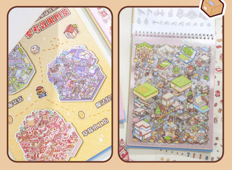 Libro de Stickers Escenario 3D Capibara Series