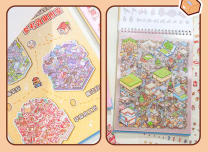 Libro de Stickers Escenario 3D Capibara Series