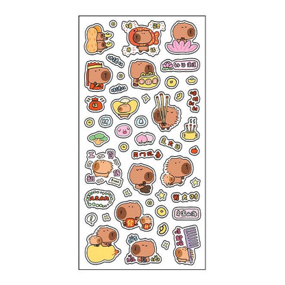 Stickers Capybara Series Lucky Capybara