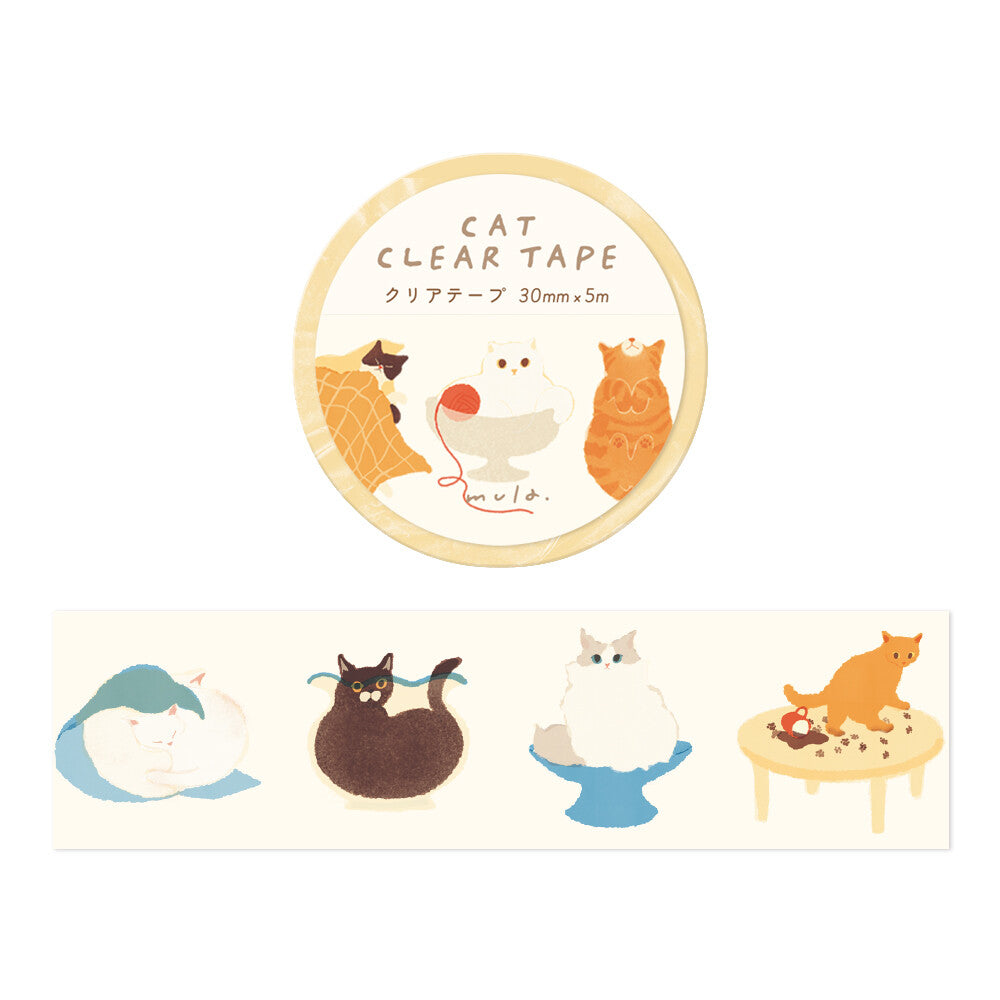 Clear Tape Cat with Magical Powers