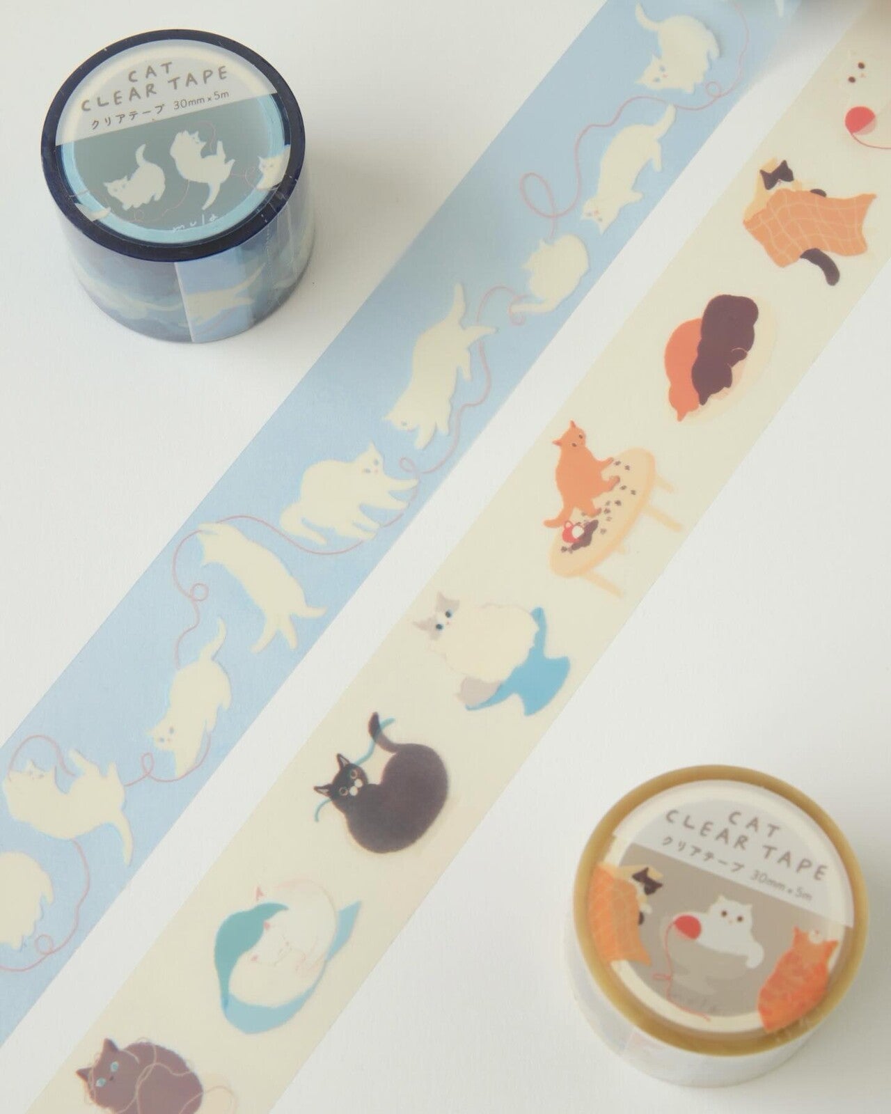 Clear Tape Cat with Magical Powers