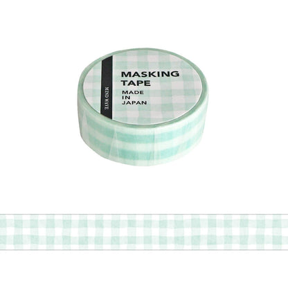 Washi Tape Pattern Check Mint
