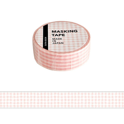 Washi Tape Pattern Check Pink