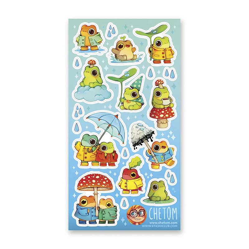 Stickers Toadally Fun Rainy Day