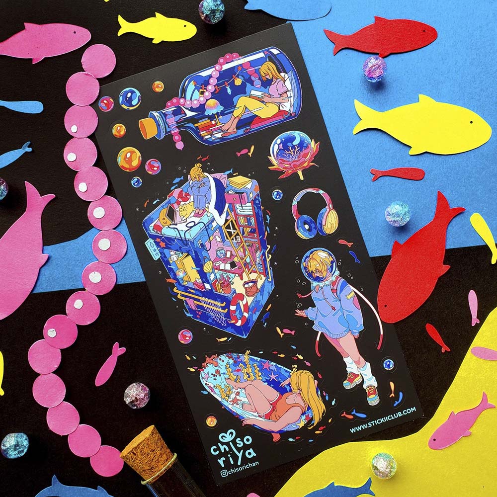 Stickers Aquatic Life 1