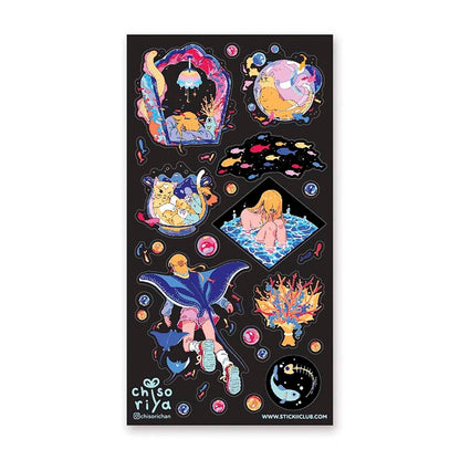 Stickers Aquatic Life 2