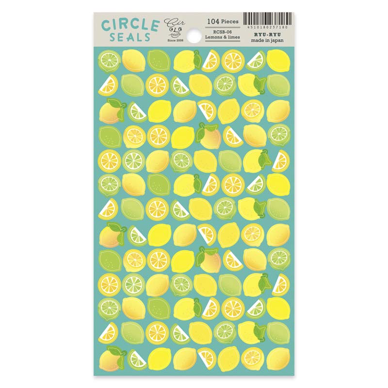 Stickers Circle Lemon & Lime