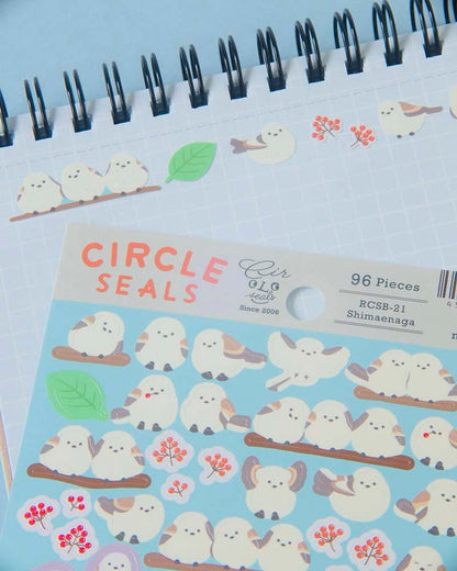 Stickers Circle Shimaenaga