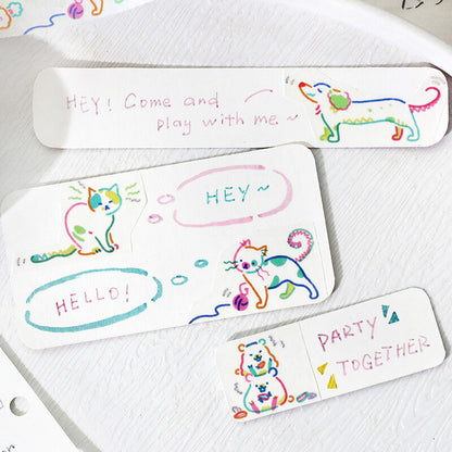 Washi Tape Foil Color Zoo