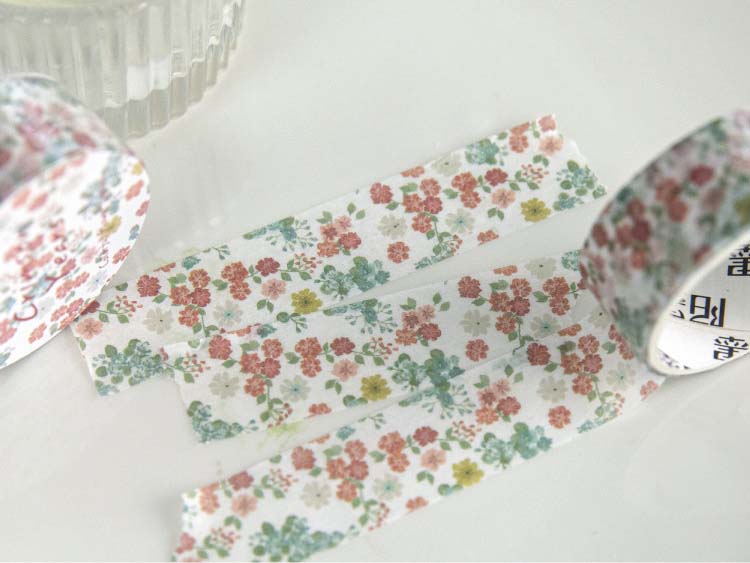 Washi Tape Colorful Flower Season Crimson Years