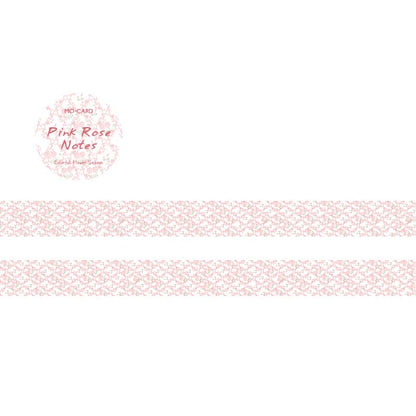 Washi Tape Colorful Flower Season Pink Rose Notes