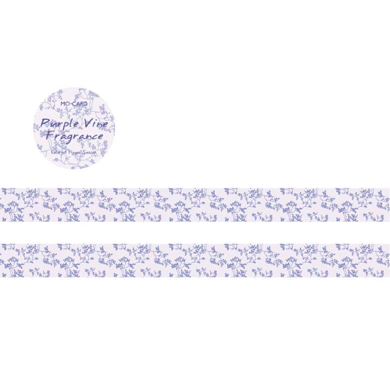 Washi Tape Colorful Flower Season Purple Vine Frangrance