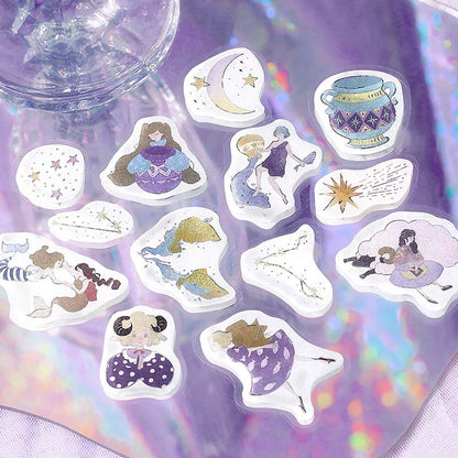 Stickers Constellation Girls Aquarius Pisces Aries