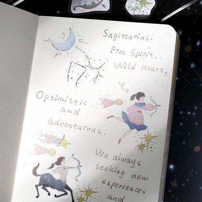 Stickers Constellation Girls Scorpio Sagittarius Capricorn