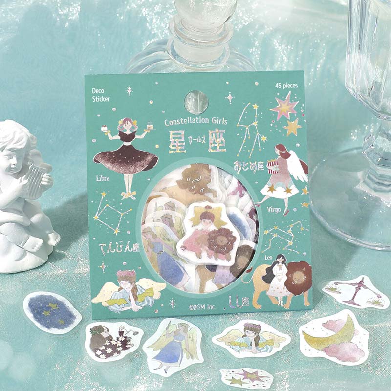 Stickers Constellation Girls Leo Virgo Libra