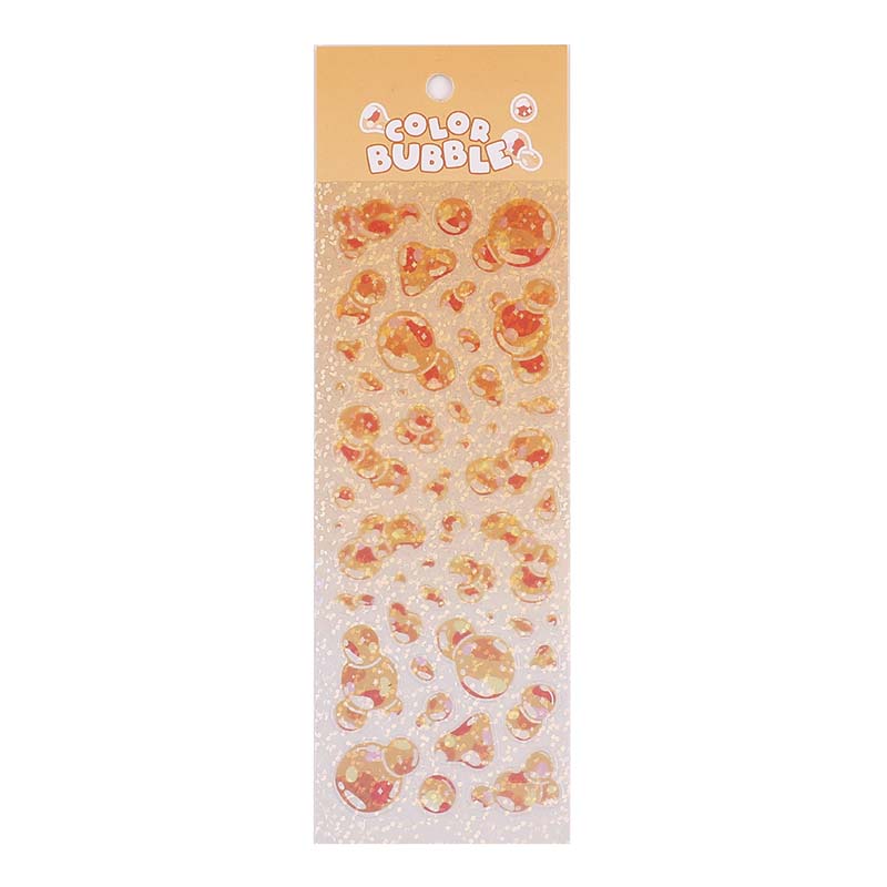 Stickers Cool Bubble Crisp Orange