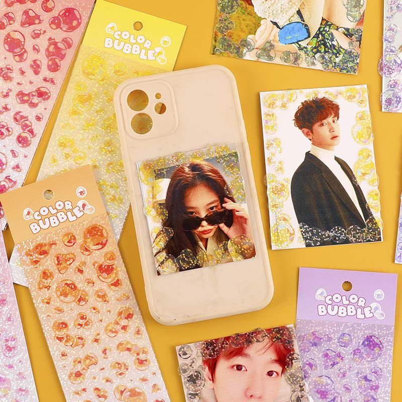 Stickers Cool Bubble Bright Yellow