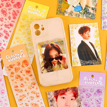 Stickers Cool Bubble Pearl Gray