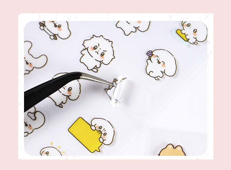 Stickers Cute Emoji Moon Mouse