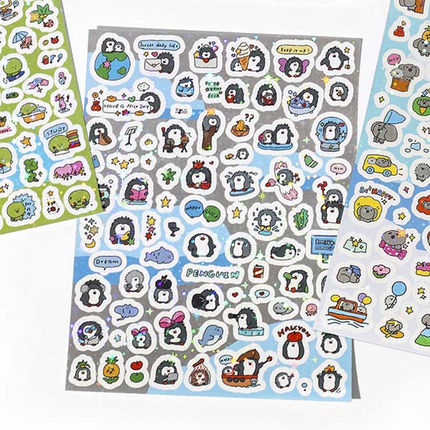 Stickers Lively Party Pineapple Penguin