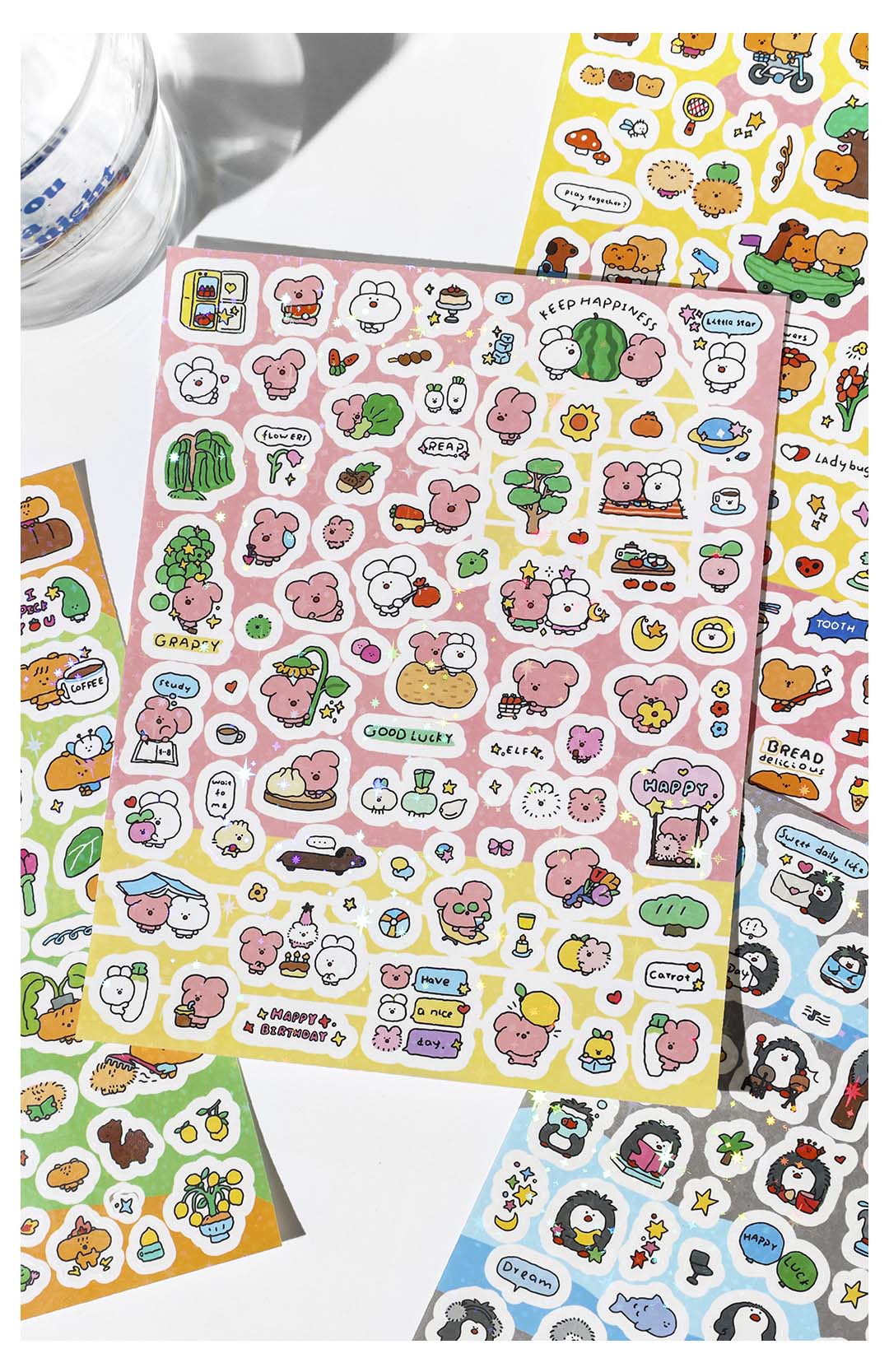 Stickers Lively Party Sausage Rabbit