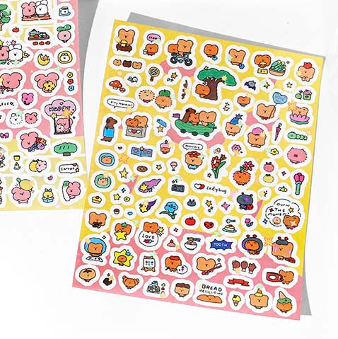 Stickers Lively Party Toast Bear