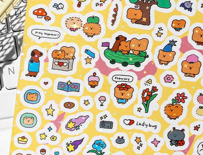 Stickers Lively Party Toast Bear