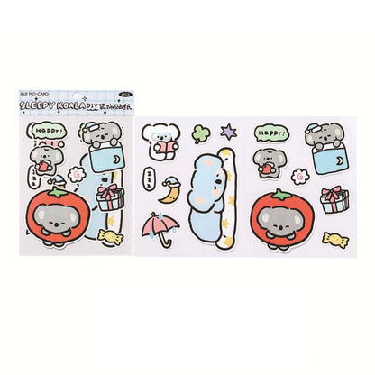 Stickers Cute Pet Adventure Sleepy Koala