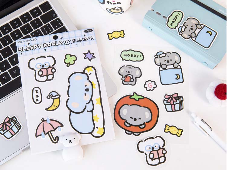 Stickers Cute Pet Adventure Sleepy Koala